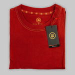 Maroon HW Crew Neck Tee